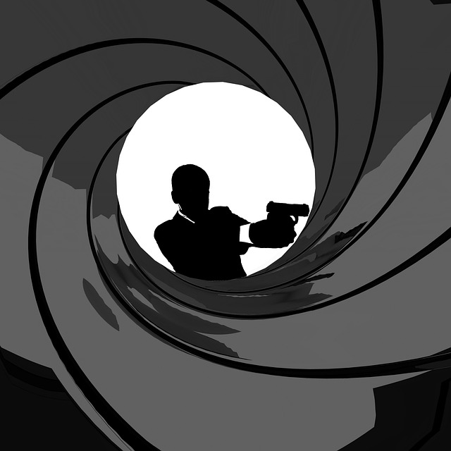 Looking at James Bond through a gun