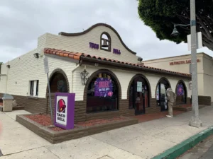 mission style taco bell restaurant design